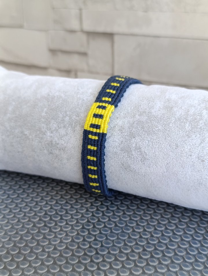 Özel Yapım FENERBAHÇE örme Bileklik - Görsel 2