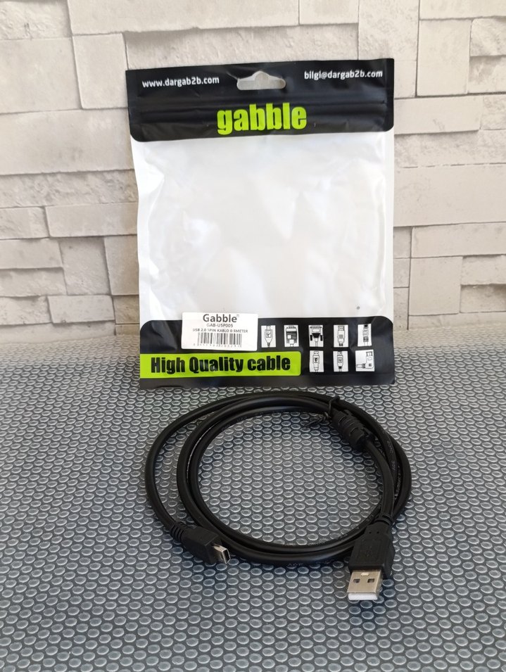 USB to 5 Pin Şarj ve Data Kablosu - Görsel 4