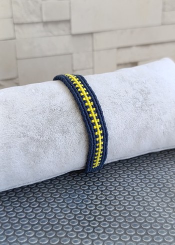 Özel Yapım FENERBAHÇE örme Bileklik - Görsel 2