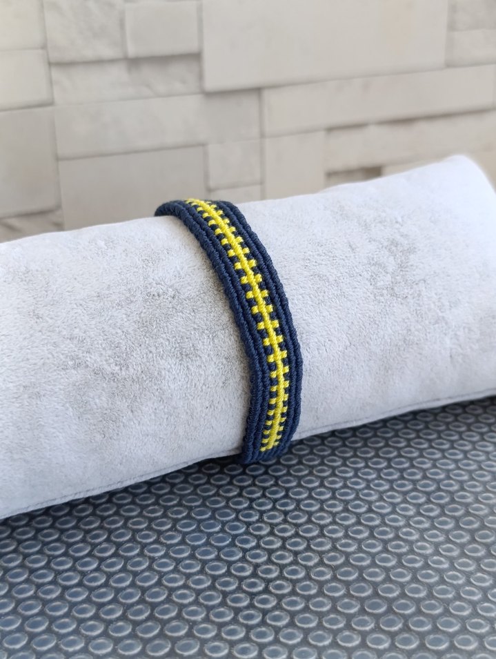 Özel Yapım FENERBAHÇE örme Bileklik - Görsel 2