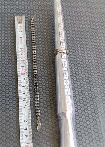 Yakut Taşlı Gümüş Yüzük ve Hematit Bilek - Görsel 5