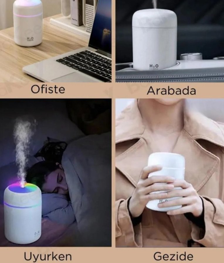H2O Hava Nemlendirici ve Aroma Terapi Difüzörü - Görsel 5
