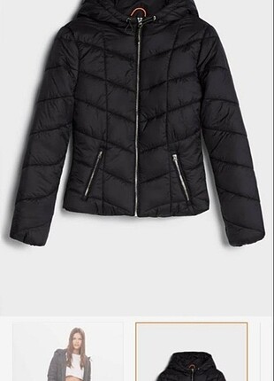 Bershka siyah mont