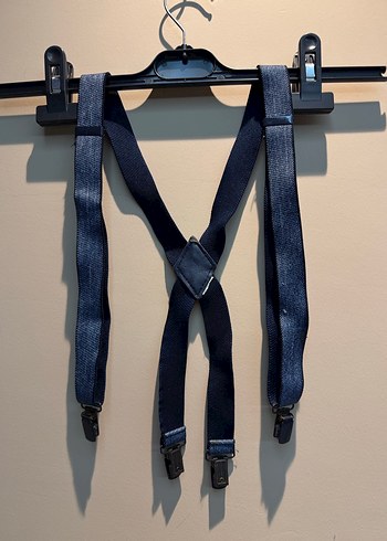 Koyu Mavi Denim Pantolon Askısı - Görsel 4