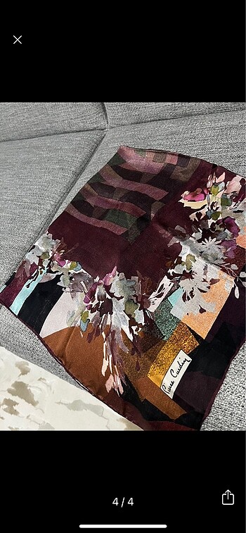  Beden çeşitli Renk Pierre cardin eşarp