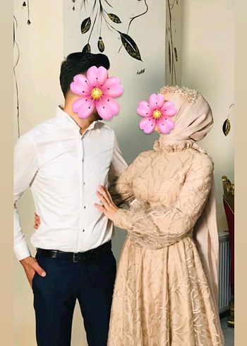 Nakışlı Uzun Kollu Nişan Elbisesi - Görsel 4