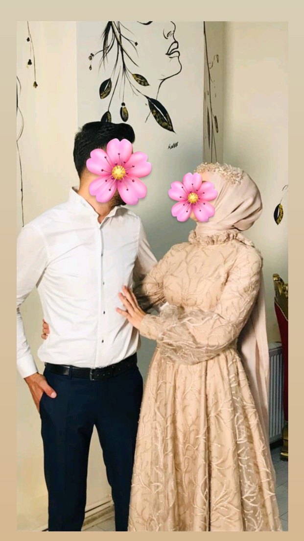 Nakışlı Uzun Kollu Nişan Elbisesi - Görsel 4