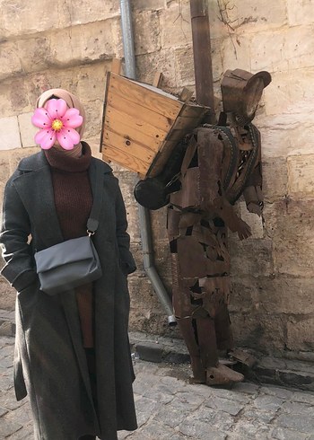 Antrasit Uzun Kışlık Kaban - Görsel 2