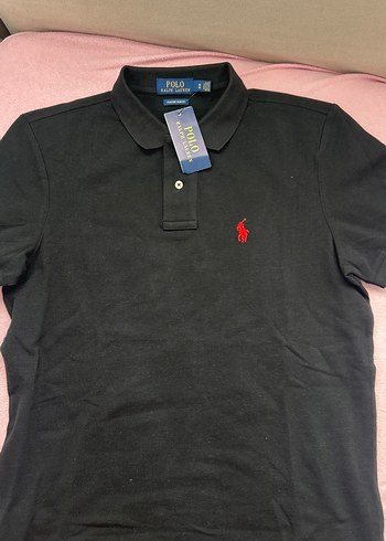 Siyah Polo Yaka Erkek Tişört