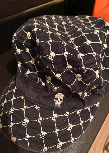 grunge kurukafa postacı şapkası - Görsel 2