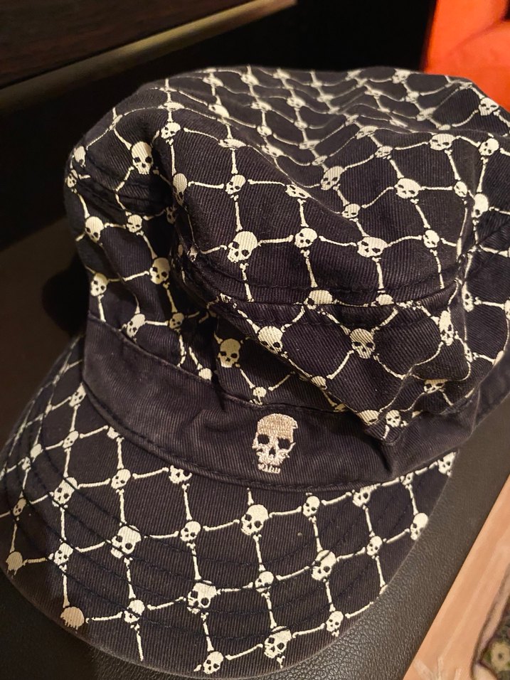 grunge kurukafa postacı şapkası - Görsel 2