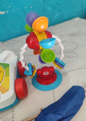  Beden Renkli Oyuncak Telefon ve Bebek Seti