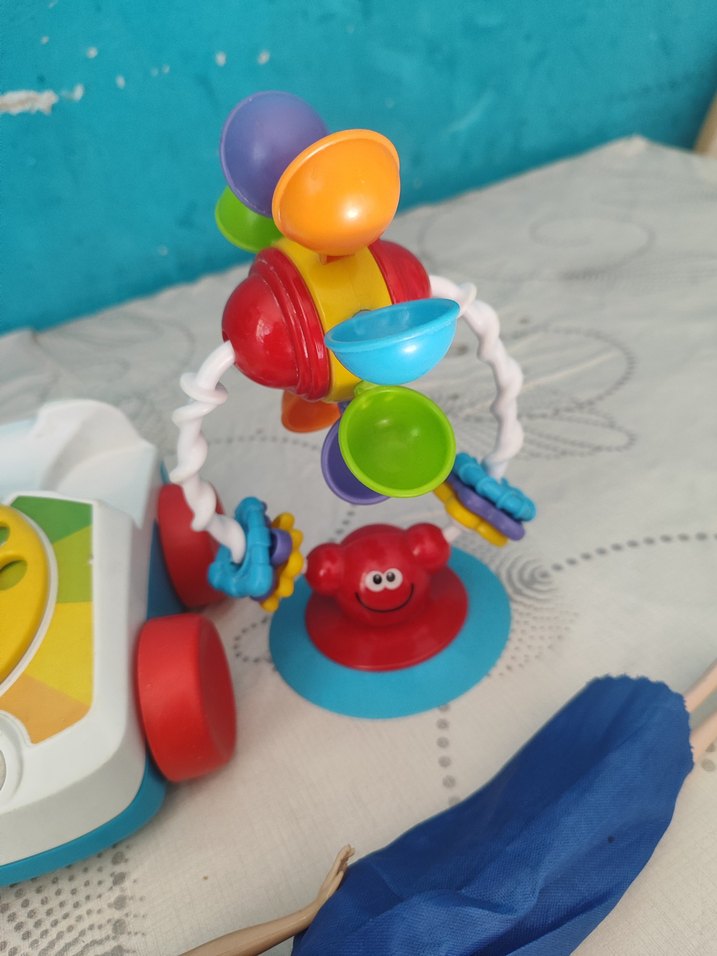 Renkli Oyuncak Telefon ve Bebek Seti - Görsel 3