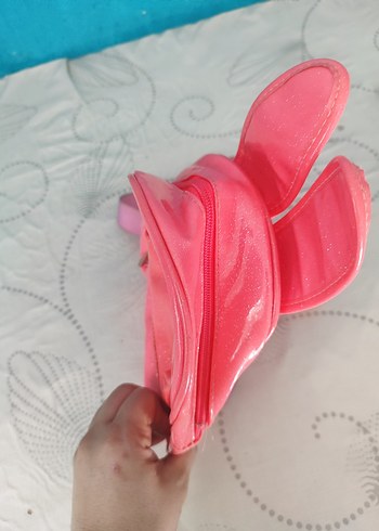Pembe Çocuk Çantası Kulaklı