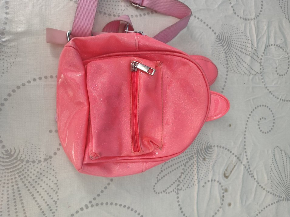 Pembe Çocuk  Çantası Kulaklı - Görsel 4