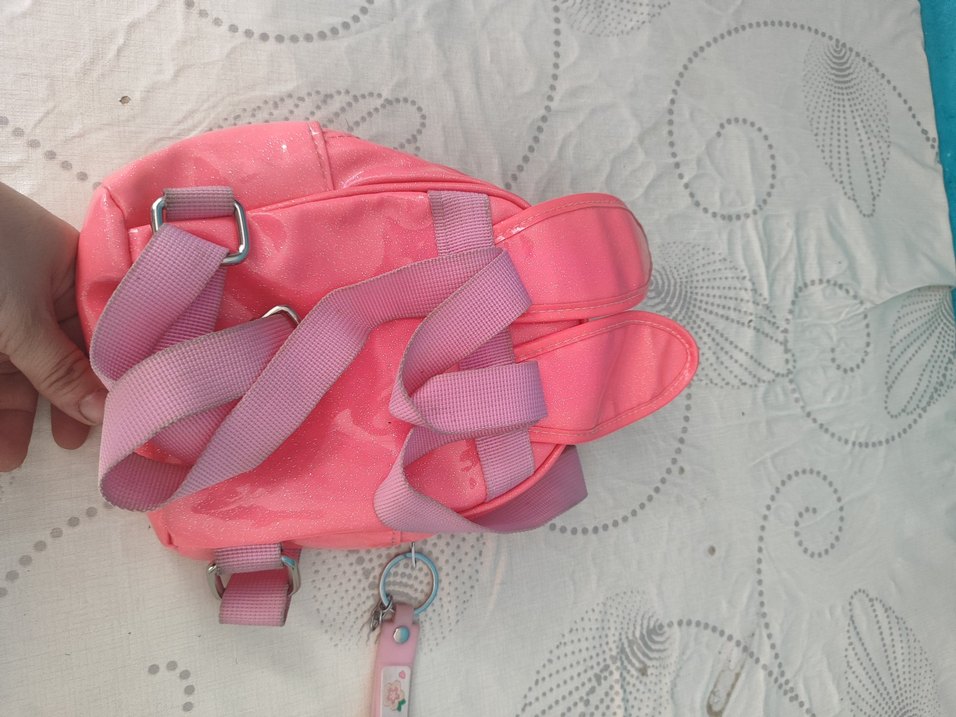 Pembe Çocuk  Çantası Kulaklı - Görsel 3