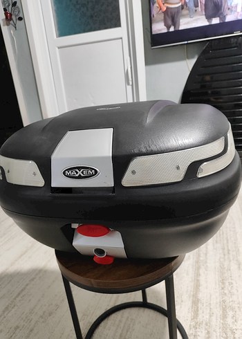 Siyah ve Gri Motosiklet Bagaj çantası - Görsel 3