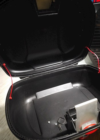 Siyah ve Gri Motosiklet Bagaj çantası - Görsel 10