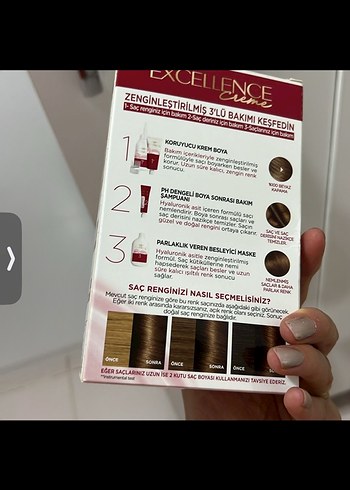  Beden L'Oréal Excellence Saç Boyası 5.3 Karamel