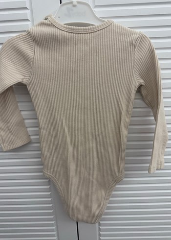 Bej Uzun Kollu Bebek Body - Görsel 3