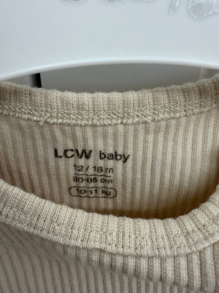 Bej Uzun Kollu Bebek Body - Görsel 2