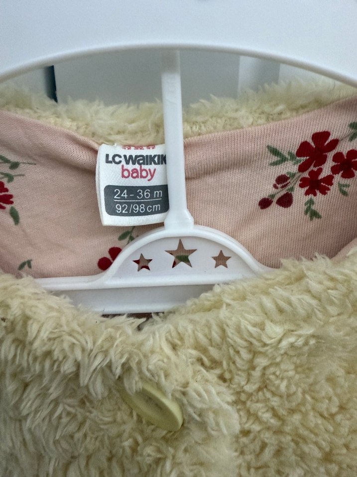 Bej Kız Çocuk PeluşCeket - Görsel 2