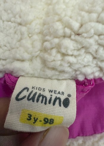 Kız Çocuk Kapüşonlu Pembe Mont - Görsel 4