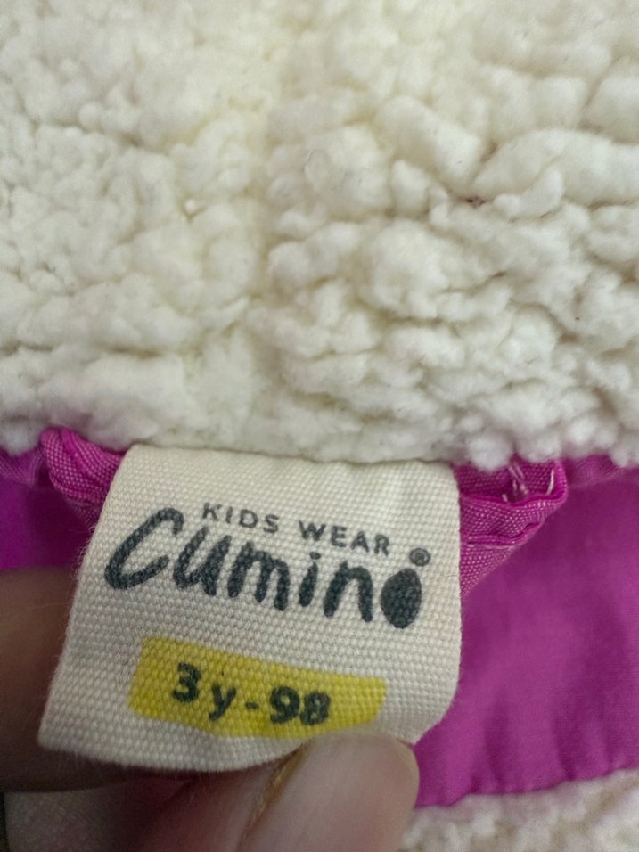 Kız Çocuk Kapüşonlu Pembe Mont - Görsel 4