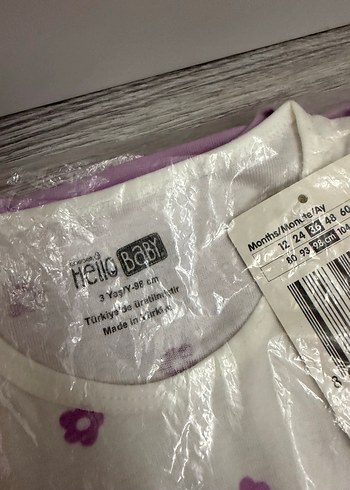 Mor Çiçek Desenli Çocuk Atlet 2 adet - Görsel 2