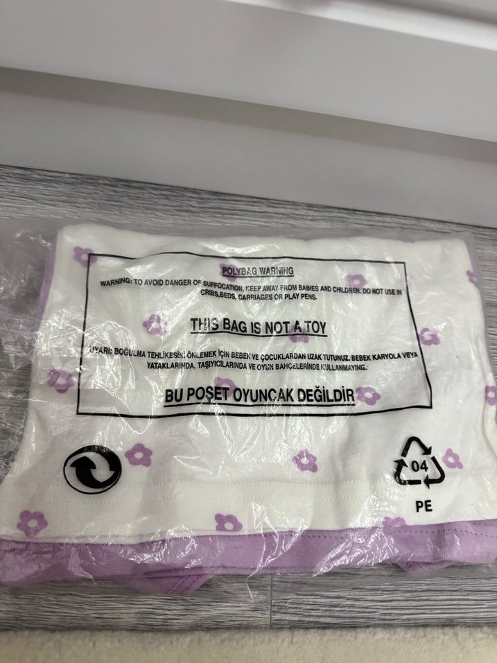 Mor Çiçek Desenli Çocuk Atlet 2 adet - Görsel 3