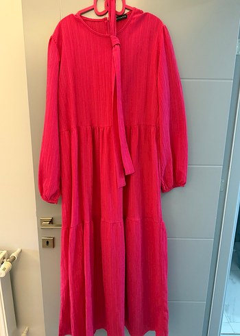 Pembe Uzun Elbise