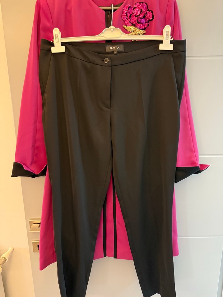 Pembe Nakışlı Uzun Kadın Takım - Görsel 5