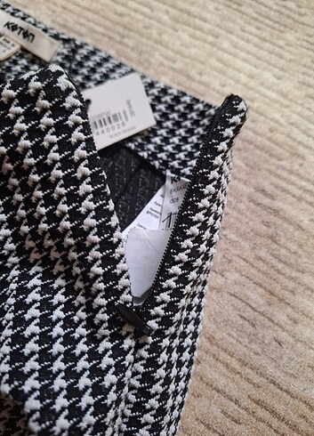 Koton kazayağı desenli pantolon - Görsel 2