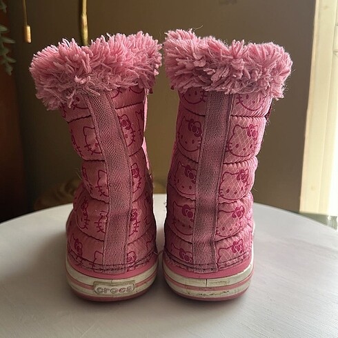 24 Beden pembe Renk Hello kitty crocs bot -8