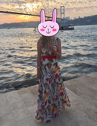 s Beden çeşitli Renk Çiçekli tiril tiril abiye