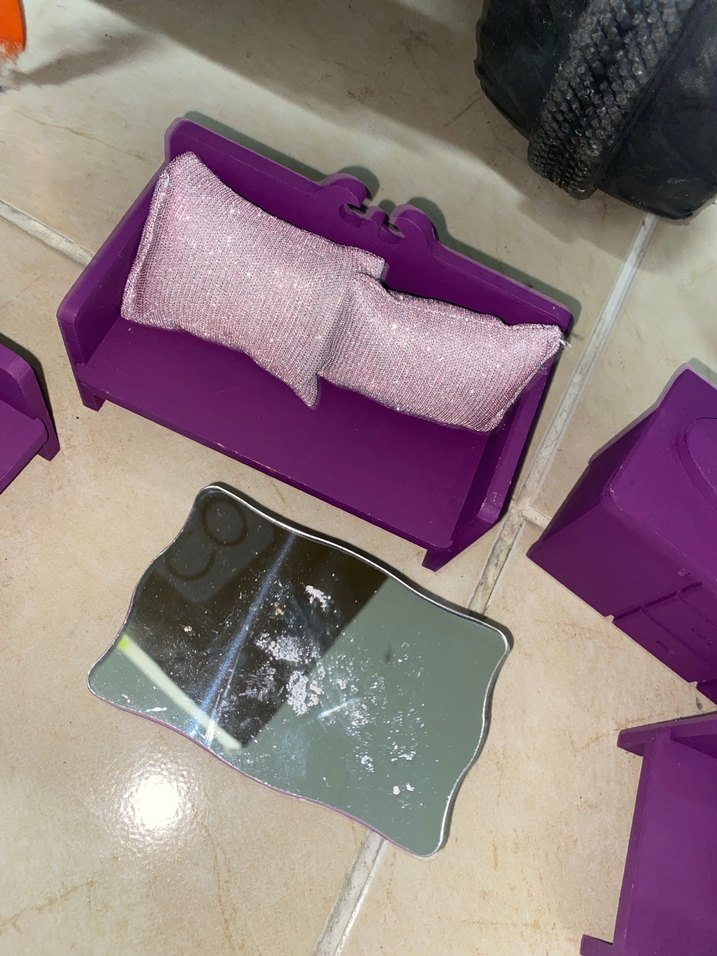 Mor Çocuk Oyun Mobilyası Seti ahşap - Görsel 2