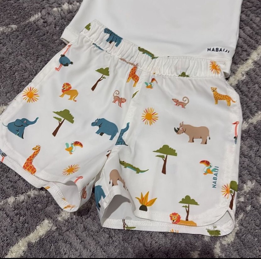 Baskılı Beyaz Erkek Çocuk Mayo Takımı - Görsel 3