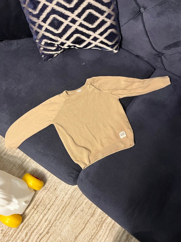 LCW Baby bej unisex kazak 12-18 ay - Görsel 2