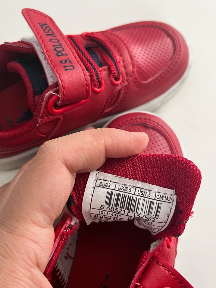 U.S. Polo Assn Kırmızı Spor Ayakkabı-23 - Görsel 4