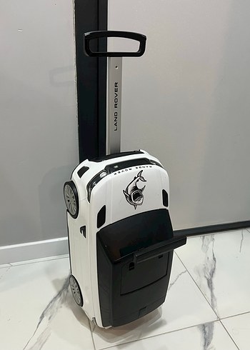 Beyaz Oyuncak Araba Çocuk Valizi - Görsel 11