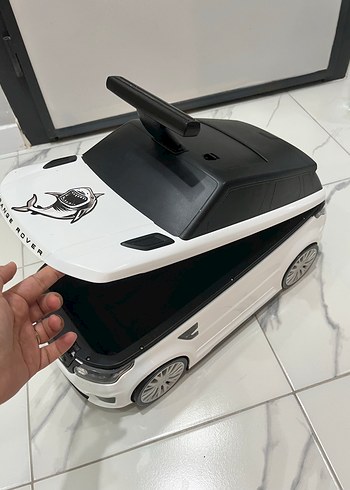 Beyaz Oyuncak Araba Çocuk Valizi - Görsel 8