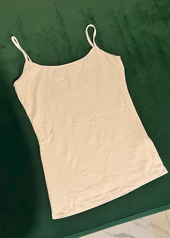 Zara ekru ip askılı atlet- S beden