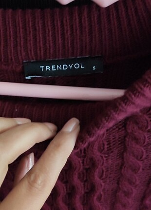 s Beden bordo Renk Baharlık kışlık triko elbise