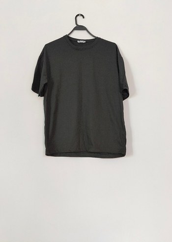 Unisex Siyah Kısa Kollu Basic Tişört