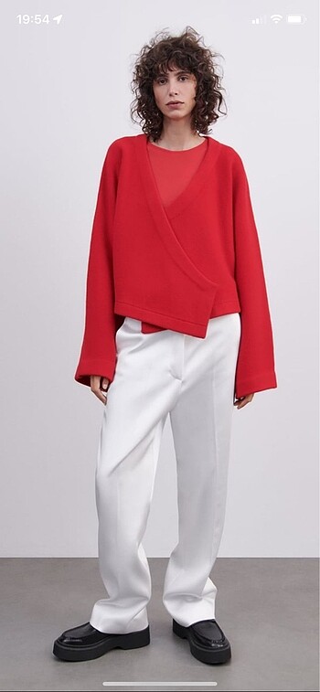 /100 yünlü crop kimono hırka-Limited edition
