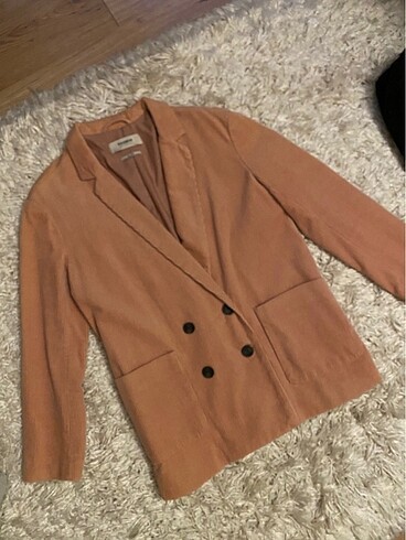 Oversize kadife blazer