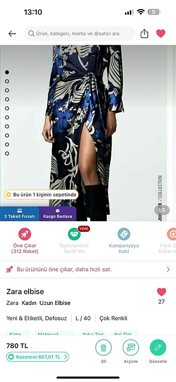 İhracat fazlası zara elbise