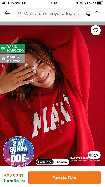 mavi sweatshirt