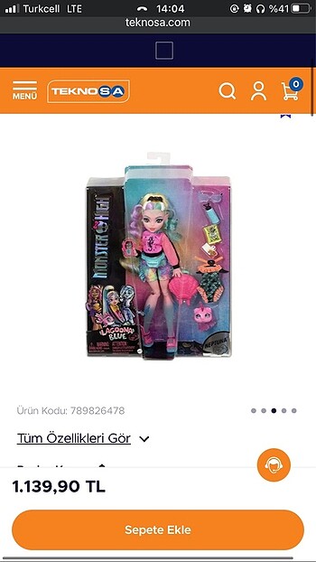  monster high lagoona blue