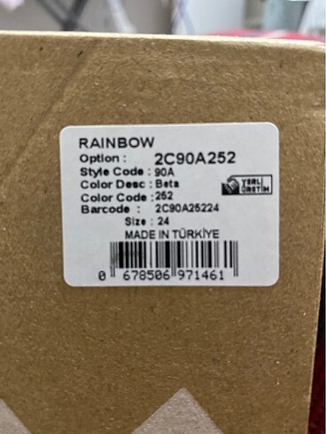 24 Beden çeşitli Renk RAİNBOW NEFES ALAN RENKLİ KUMAŞLI HAFİF PANDUF